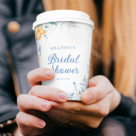 茶エレガントモダンパーティーブライダルシャワー 紙コップ