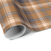 茶エレガント色 | ベージュ | ブラックプライ市松模様にド ラッピングペーパー (ロールコーナー)