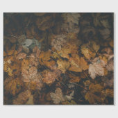 茶カエデの山葉 ラッピングペーパー (フラット)