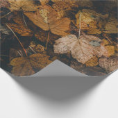 茶カエデの山葉 ラッピングペーパー (角)