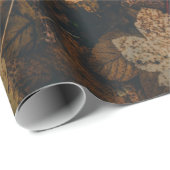 茶カエデの山葉 ラッピングペーパー (ロールコーナー)