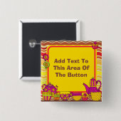 茶カスタマイズパーティーボタン 缶バッジ (正面&裏面)