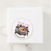 茶スタイリッシュパーティーブルゴーニュフローラチャイ水彩 フェイバータグ (インサイチュ)