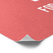 茶タイポグラフィポスター、キッモダンチン、カスタム ポスター (角)