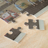 茶ターミナル(絹のグワッシュ) ジグソーパズル (側面)