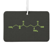 茶テアニン分子化学式 カーエアーフレッシュナー (裏面)