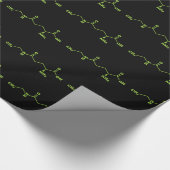 茶テアニン分子化学式 ラッピングペーパー (角)