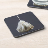 茶バッグつるは飲み物だ コースター (左側)