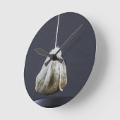 茶バッグつるは飲み物だ ラウンド壁時計 (傾斜)