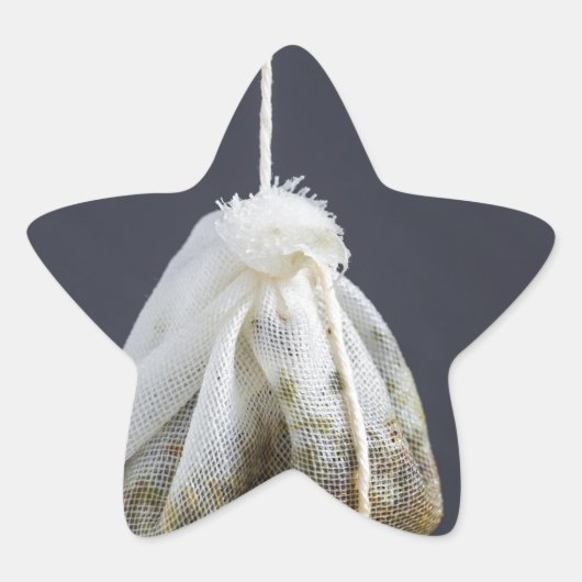 茶バッグつるは飲み物だ 星シール (正面)