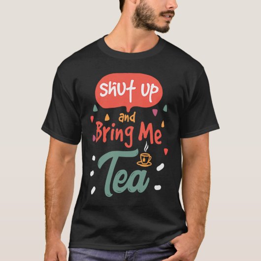 茶バッグ急速温茶飲み物リラックス茶 Tシャツ (正面)