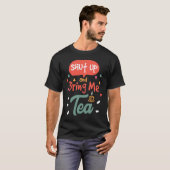 茶バッグ急速温茶飲み物リラックス茶 Tシャツ (正面フル)
