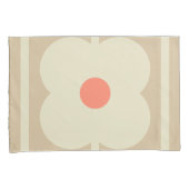 茶バラジャイアントアバカスの花レトロインスパイア- 枕カバー (正面右)