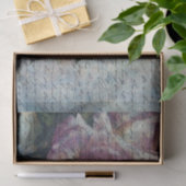 茶バラヴィンテージ手書き入力Ephemera Decompage 薄葉紙