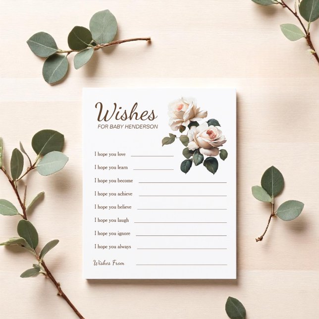 茶バラ赤ちゃんシャワーの願いベビー (Tea Rose Baby Shower Wishes For Baby)