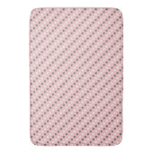 茶バラ(赤)、グレーと白の点 バスマット (正面縦)
