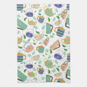 茶パターン キッチンタオル (縦)