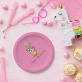 茶パーソナライズされたパーティー紙プレートブライダル ペーパープレート (パーティー)