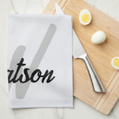 茶パーソナライズされた手拭パーソナライズされたき キッチンタオル (四つ折り)