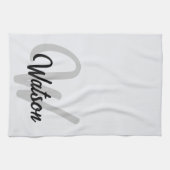 茶パーソナライズされた手拭パーソナライズされたき キッチンタオル (横)