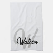 茶パーソナライズされた手拭パーソナライズされたき キッチンタオル (縦)
