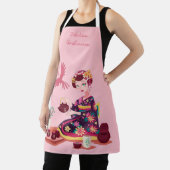 茶パーソナライズされた湯日本の鶴器 エプロン (インサイチュ)