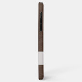 茶パーソナライズされた色の皮 Case-Mate iPhoneケース (裏面/左)