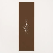 茶パーソナライズされた色 ヨガマット (正面)