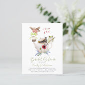 茶パーティの招待状のブライダルシャワー予算 (スタンド正面)