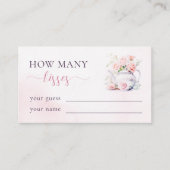 茶パーティーいくつキスブライダルシャワーゲーム エンクロージャーカード (正面)