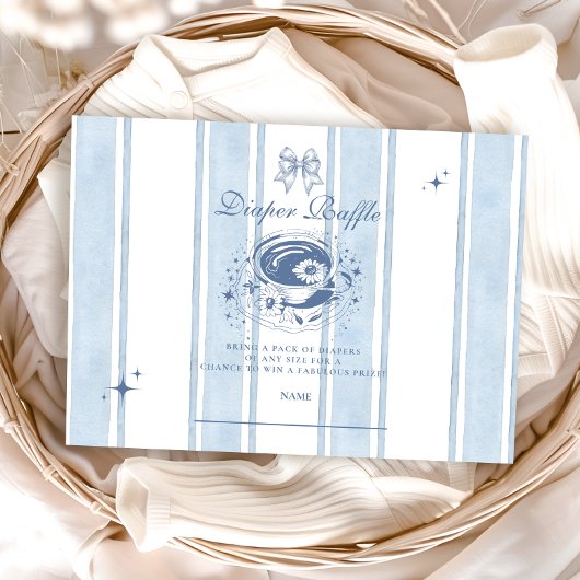 茶パーティーおむつラッフル エンクロージャーカード
