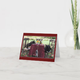 茶パーティーおもしろい ノートカード