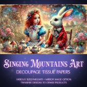 茶パーティーお洒落ファンタジーガーデンのデコページ 薄葉紙