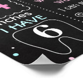 茶パーティーの最初の誕生日パーティーボード ポスター (角)