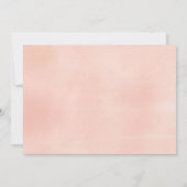 茶パーティーの誕生日の招待状、女の子の誕生日の写真 招待状 (裏面)