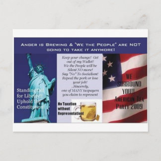 茶パーティーはがき ポストカード