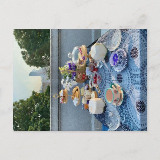 茶パーティーはがき ポストカード (正面)