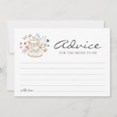 茶パーティーアドバイスカード 招待状 (正面)