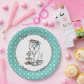 茶パーティーウェスティードグウエストハイランドホワイトテリア ペーパープレート (パーティー)