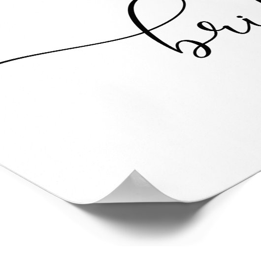 茶パーティーエレガントブライダルシャワーウェルカムサイン ポスター (角)