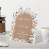 茶パーティーガーデンベビー開花カード&ギフトサイン 台座サイン (インサイチュ)