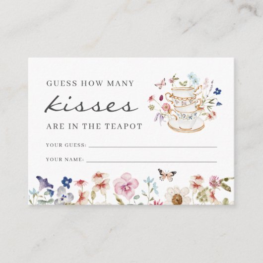 茶パーティーキス エンクロージャーカード (正面)