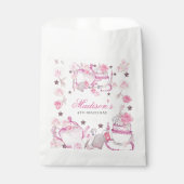 茶パーティーグリッター パーソナライズされた フェイバーバッグ (正面)