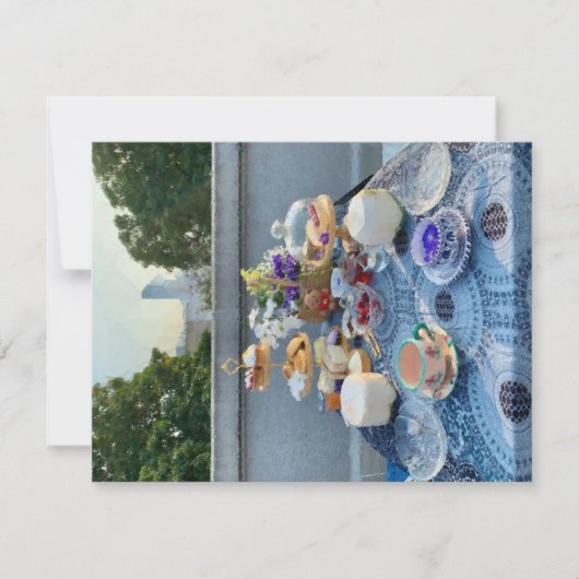 茶パーティーグリーティングカード カード (正面)