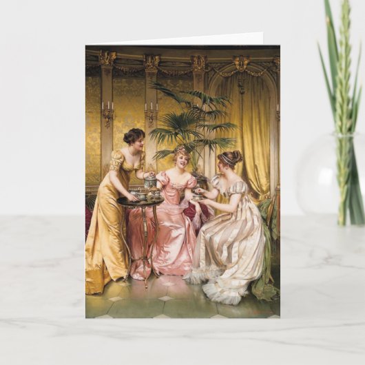 茶パーティーグリーティングカード カード (正面)