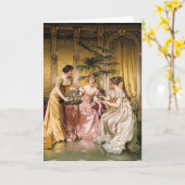 茶パーティーグリーティングカード カード (黄色い花)