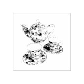 茶パーティースタンプ ラバースタンプ (インプリント)