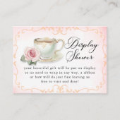 茶パーティーディスプレイシャワーカード – 愛は醸造 エンクロージャーカード (正面)