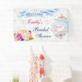 茶パーティーバラティーカップティーポット 横断幕 (インサイチュ)