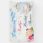 茶パーティーバラティーカップティーポット 横断幕 (縦)